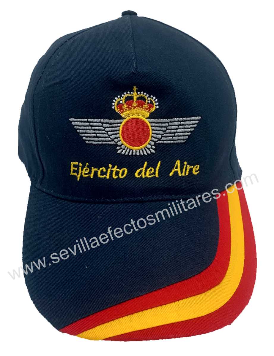 Gorra Ejército del Aire bandera nacional azul marino